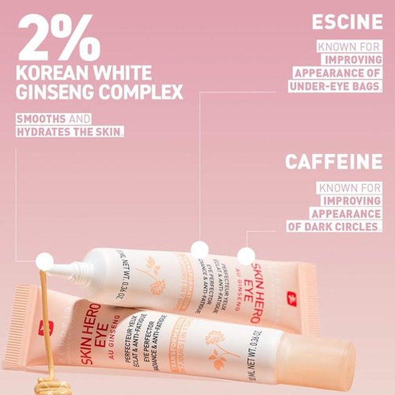 Erborian Skin Hero Eye Cream - De-Puffing & Hydrating Formula for Smooth, Radiant Skin | Korean Skincare