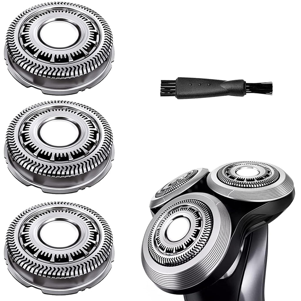 Suleto SH60/72 Replacement Head Blades Compatible with Philips Series 6000 Razor, Sh60 Replacement Head Compatible with noreclo Series 6000 Shaver, W/Brush for S6880/81, S6810/82, S6850/85, S6xxx