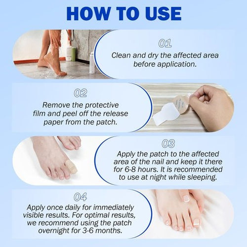21 PCS Nail Patches ，Toenail Treatment Patch Extra Strength 8-Hour ，Nail Repair Patches,,Nail Repair for Restores Damaged Nails and Appearance of Discolored，Overnight Renewal for Men and Women