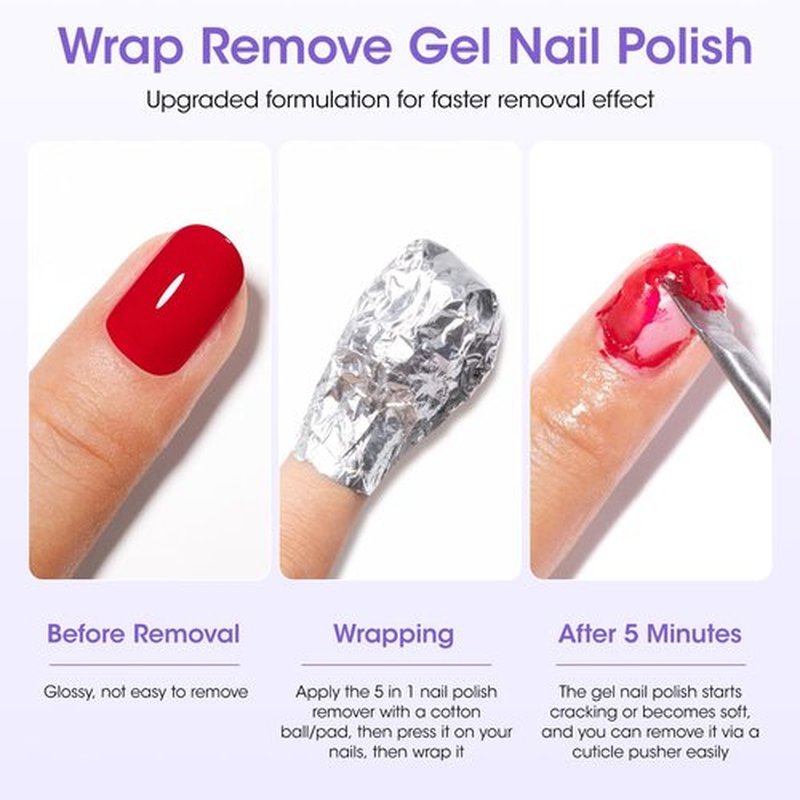 Gellen Non Acetone Nail Polish Remover | Nail Polish Remover Pump Enriched with Jojoba Oil Castor Oil | Soak off Gel Polish Remover for Nails | Frequent Usage at Home Diy Salon, 16 Fl Oz