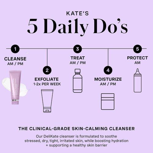 Kate Somerville DeliKate Soothing Cleanser - Hydrating Face Wash for Sensitive Skin, 4 Fl Oz