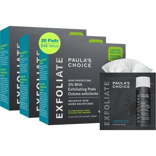 Paula's Choice SKIN PERFECTING 2% BHA Exfoliating Pads - Target Blackheads & Pores, 60 Count