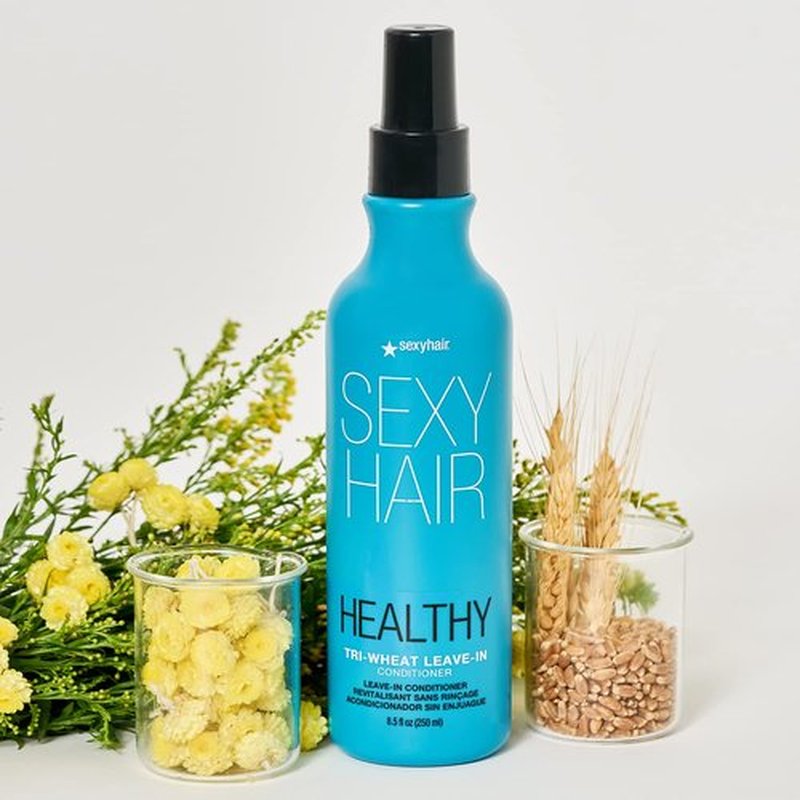 SexyHair Healthy Tri-Wheat Leave-In Conditioner - Enhances Detangling & Reduces Breakage | Moisture, Smoothness & Shine