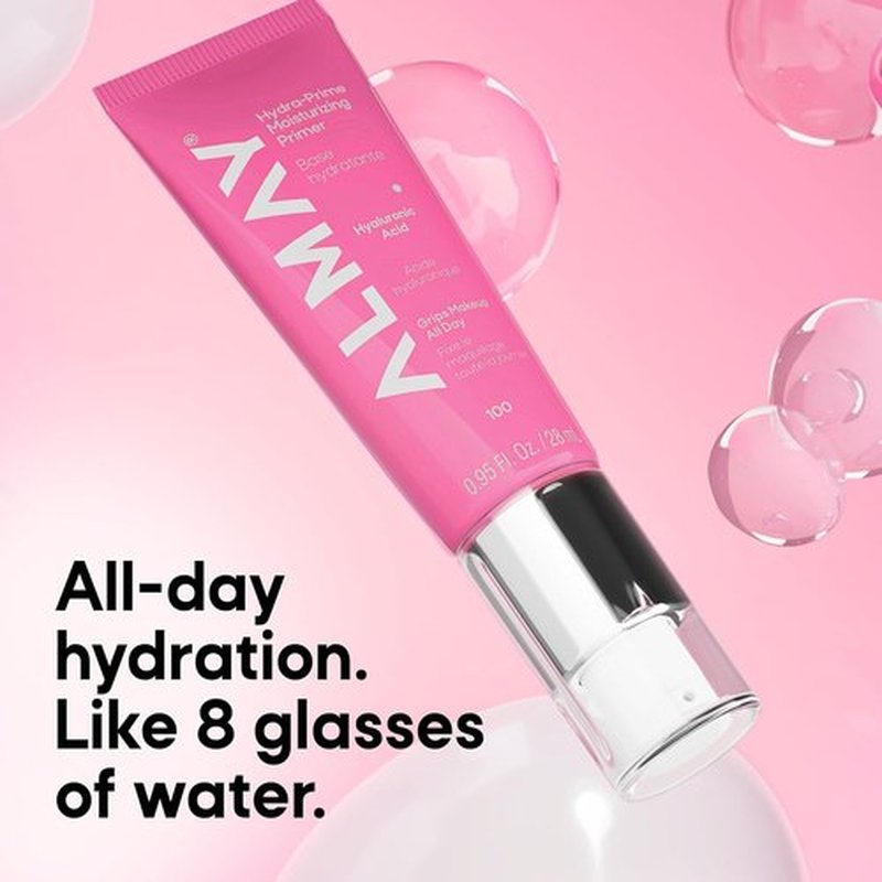 Almay Hydra-Prime™ Moisturizing Primer - Hydrating, Long-Lasting Makeup | Skin-Smoothing Formula, 0.95 fl oz