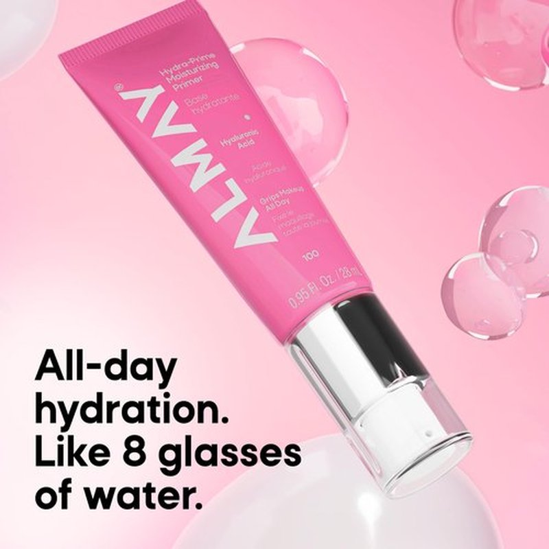 Almay Hydra-Prime™ Moisturizing Primer, Hydrating, Long-Lasting Makeup, Cruelty-Free, Skin-Smoothing, 100, 0.95 fl oz