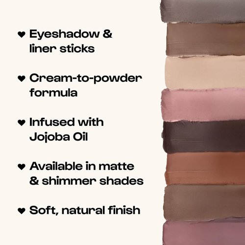 ALLEYOOP 11th Hour Waterproof Cream Eyeshadow Stick - Long-Lasting Smudge-Proof Matte Eyeliner & Highlighter | Mauve Matte
