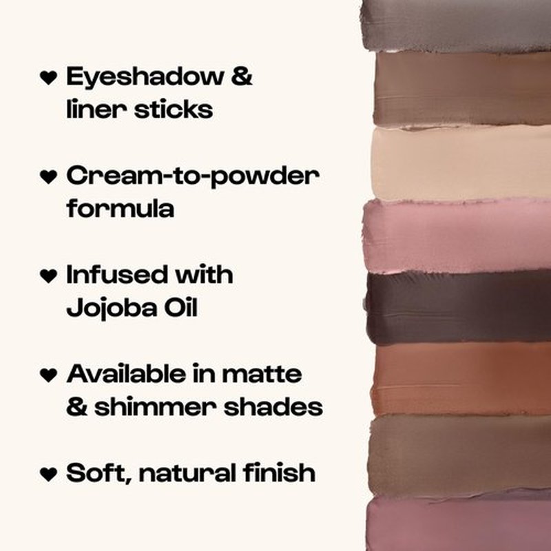 ALLEYOOP 11th Hour Waterproof Cream Eyeshadow Stick – Long-Lasting Eye Shadow Pencil & Eyeliner, Cream to Powder Stick & Highlighter – Smudge-Proof Eyeshadow Shimmer, Champagne Shimmer