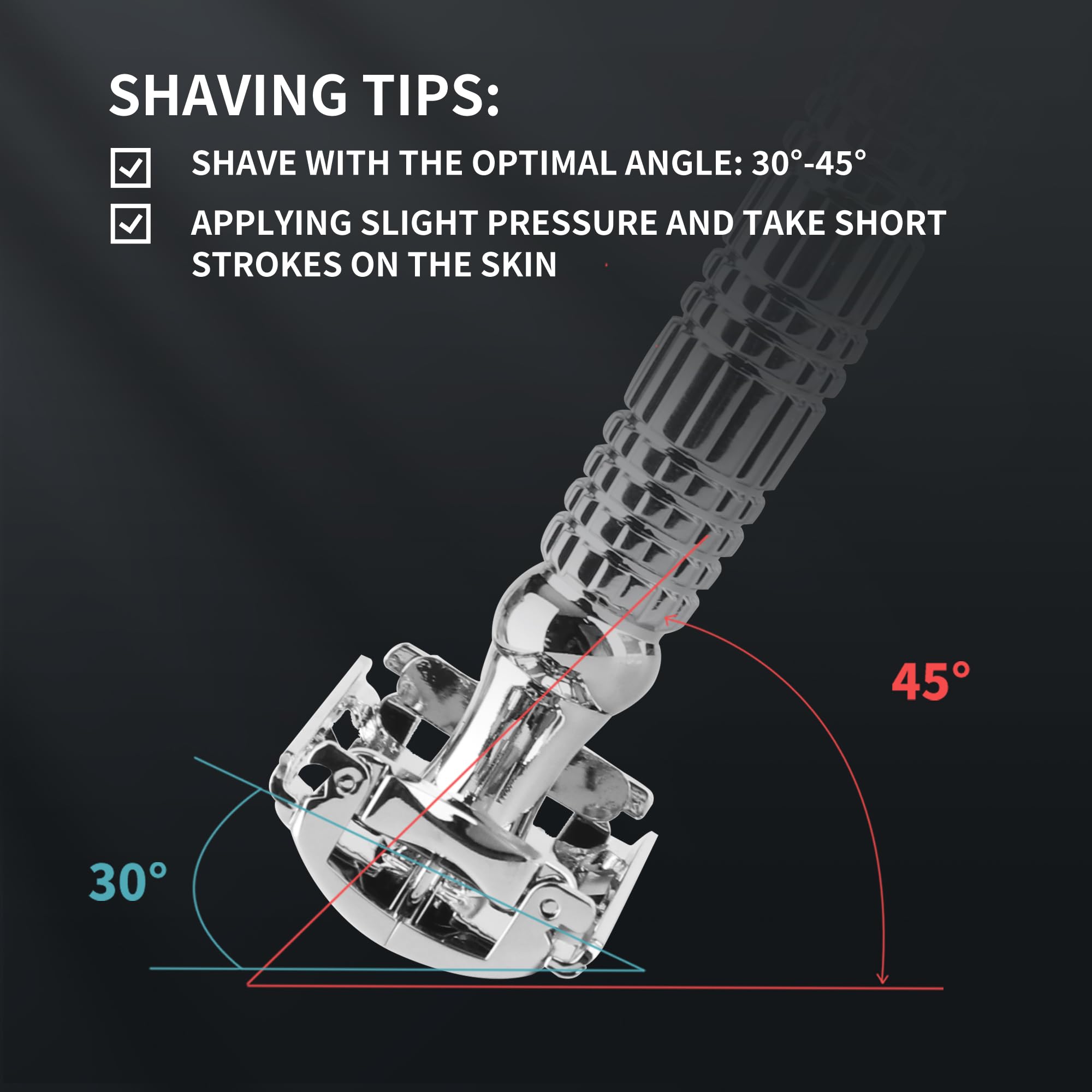 Gearhub Butterfly Double Edge Safety Razor Reusable Stainless Metal Wet Shaving Razor with 10 Swedish Platinum Blades for Men Women Barber Bikini Armpit Hair GR179