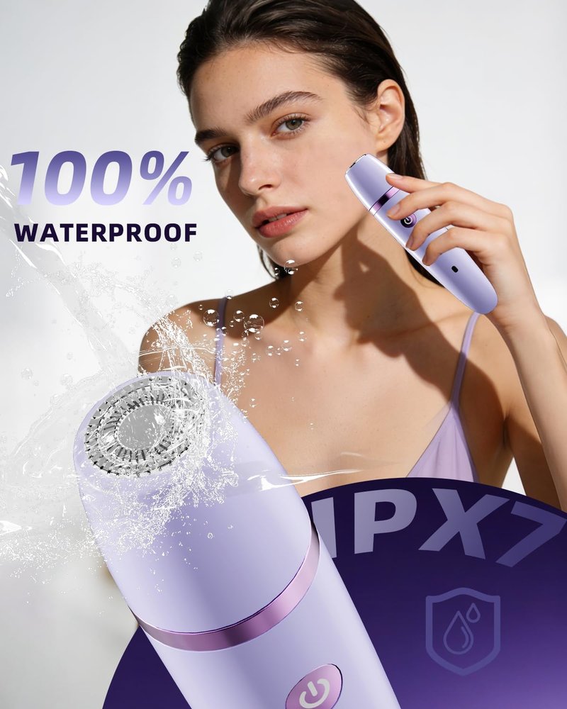 Ufree Bikini Trimmer - Rechargeable Electric Razor for Women | Waterproof IPX7, Purple Color