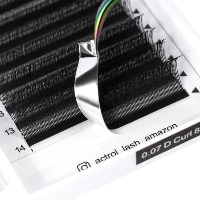 ACTROL U Lashes Extensions Black 0.07mm C Curl 8-15mm Mix 4D Volume Individual Professional UU Eyelashes Extension U Shaped Easy Fan Lashes