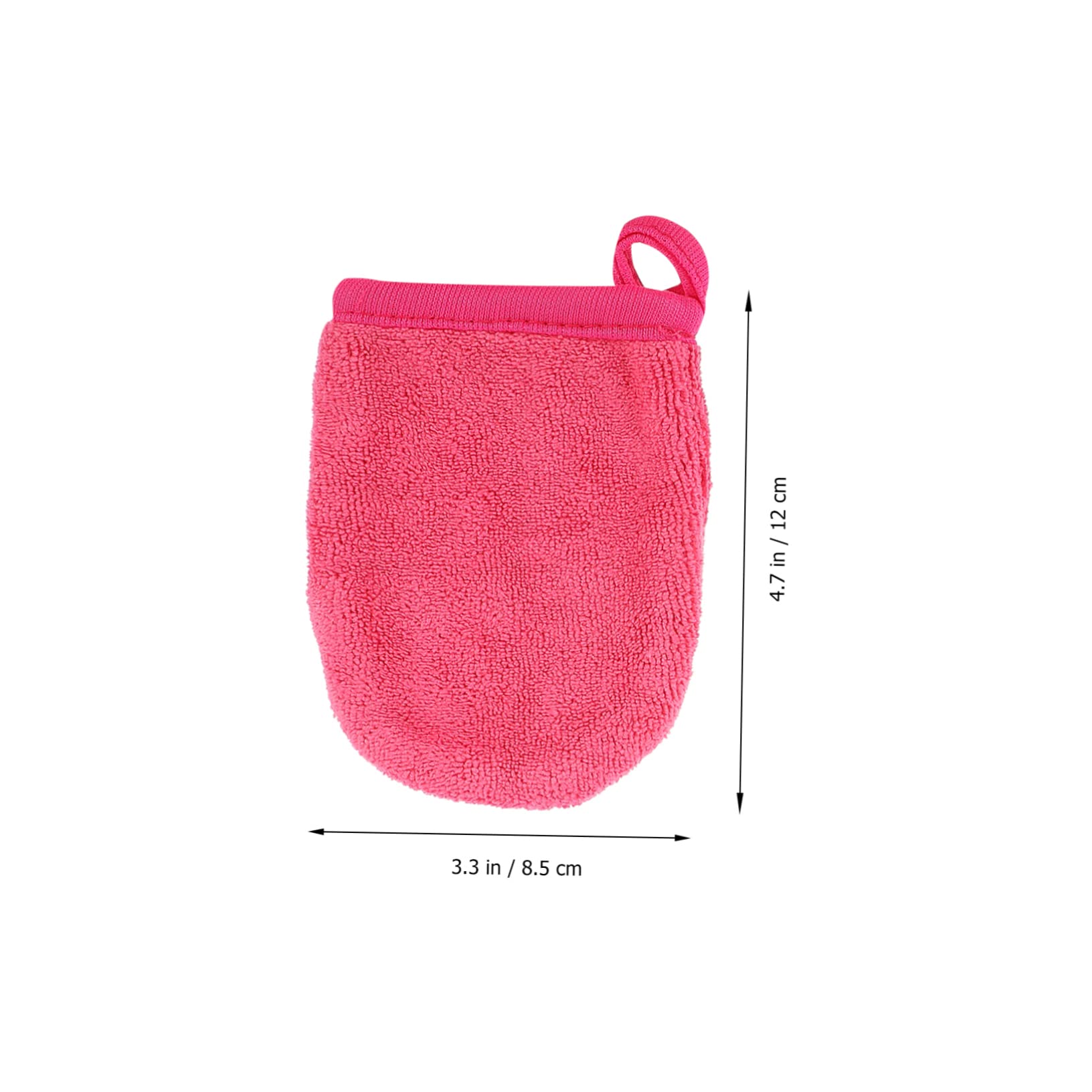 Beatifufu 4Pcs Microfiber Face Wash Gloves Reusable Makeup Remover Mitts Soft Facial Cleansing Cloths for Gentle Daily Skin Care and Makeup Removal