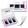 Curacoro Promade Mix 750 Fans - 10D 0.03 Lash Extensions, CC Curl 11-12-13mm Mixed Length Handmade Volume Eyelashes, Long-Lasting Professional Lash Fans