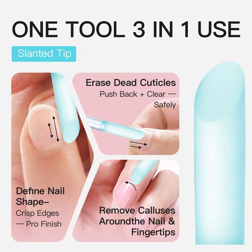 Curvlife 10g Semi Solid Nail Glue Gel and 20ml Pinpoint Nail Glue Remover Kit for Press On Nails, Cuticle Pusher with Czech Glass File & for Flawless Application & Removal
