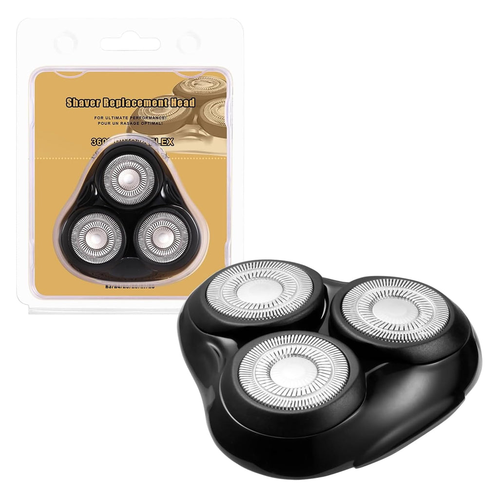 Rotary Replacement Shaver Head,Compatible with Remington Shaver Series,forR3,R4,R5,R6,R7,R8,SP-3141 and SP-5161 Foils (Black-2 PC)