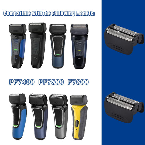 2PCS Shaver Replacement Foil Compatible with Remington PF7400, PF7500, and PF7600 Foil Shavers，Black