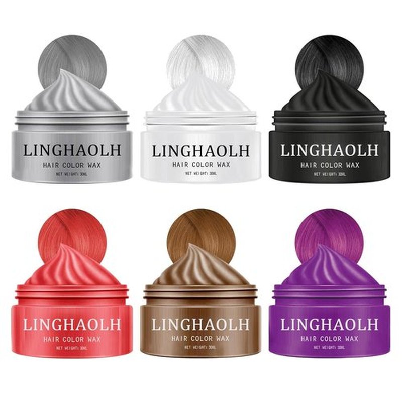 Skiennix Temporary Hair Color Wax - Instant Hair Dye for Festivals & Parties | 6 Vibrant Colors