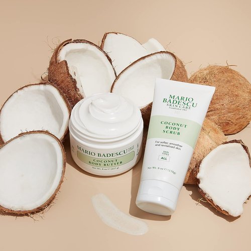 Mario Badescu Coconut Body Butter - Nourishing Body Moisturizer for Smooth, Radiant Skin | All Skin Types, Shea Butter Infused