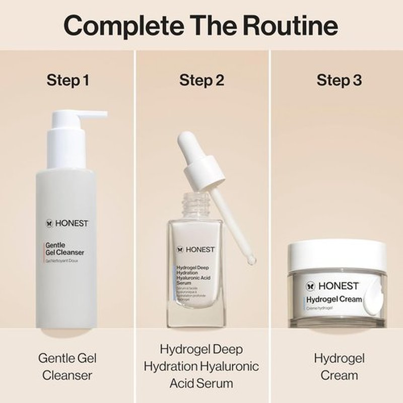 Honest Beauty Hyaluronic Acid Serum - Deep Hydration & Moisturizing for Sensitive Skin | 1 fl oz