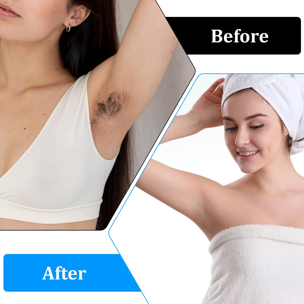SHENLIU 1200 Pcs Wax Strips Non Woven for Women Men