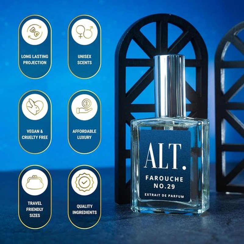 ALT. FRAGRANCES Farouche No. 29 - Long-Lasting Bold Citrus Vanilla Perfume for Men | 100ml Extrait de Parfum