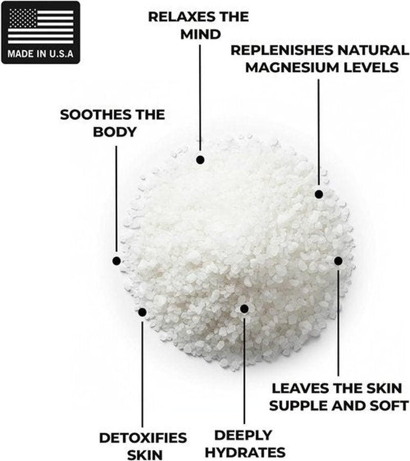 Dead Sea Bath Salt Soak - Relaxing & Detoxifying 21 Mineral Formula | 14oz Grapefruit Infused Essential Oils
