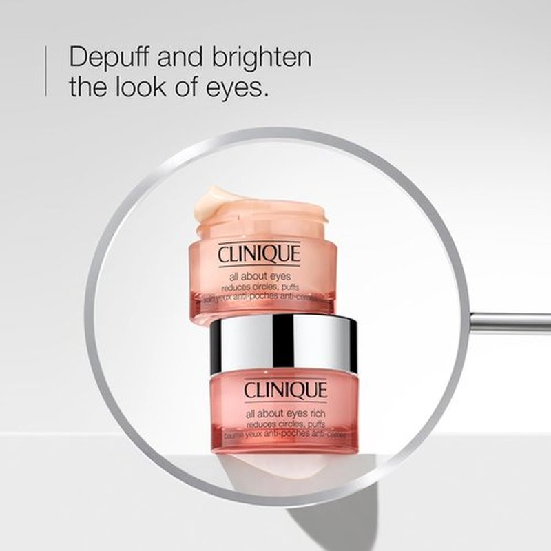 Clinique All About Eyes Eye Cream - Lightweight Hydrating & Brightening Formula | 1 Ounce
