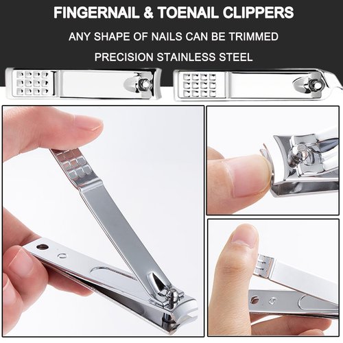 NOVANO Ingrown Toenail Removal Kit,Nail Treatment Foot Tool,Toenail Clippers for Seniors Thick Toenails,Professional Pedicure Tool,Large Toenail Clippers for Thick Nails 11Pcs