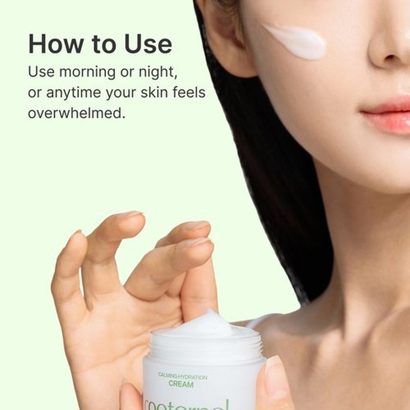 coeternal Calming Hydration Cream, Barrier-Repairing Korean Moisturizer with Ceramide NP, Niacinamide, Panthenol & Centella, Soothing Face Cream for Redness-Prone and Oily Skin, 50ml / 1.69 fl.oz.