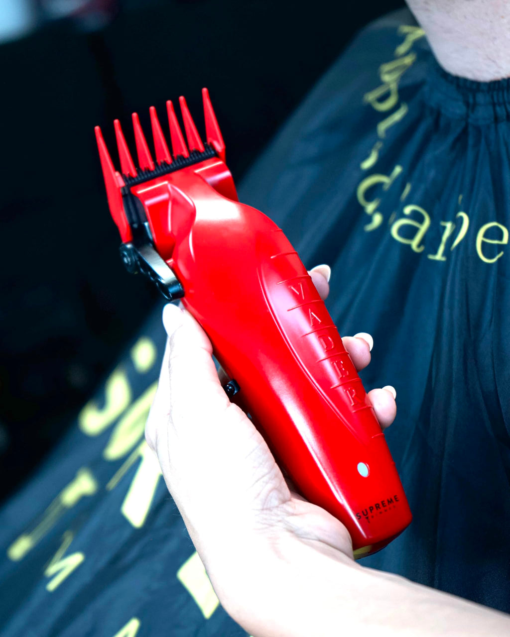 Supreme Trimmer Magnetic Guide Combs for Clippers | CMG100 Hair Clipper Guards, 10 Cutting Lengths | Red