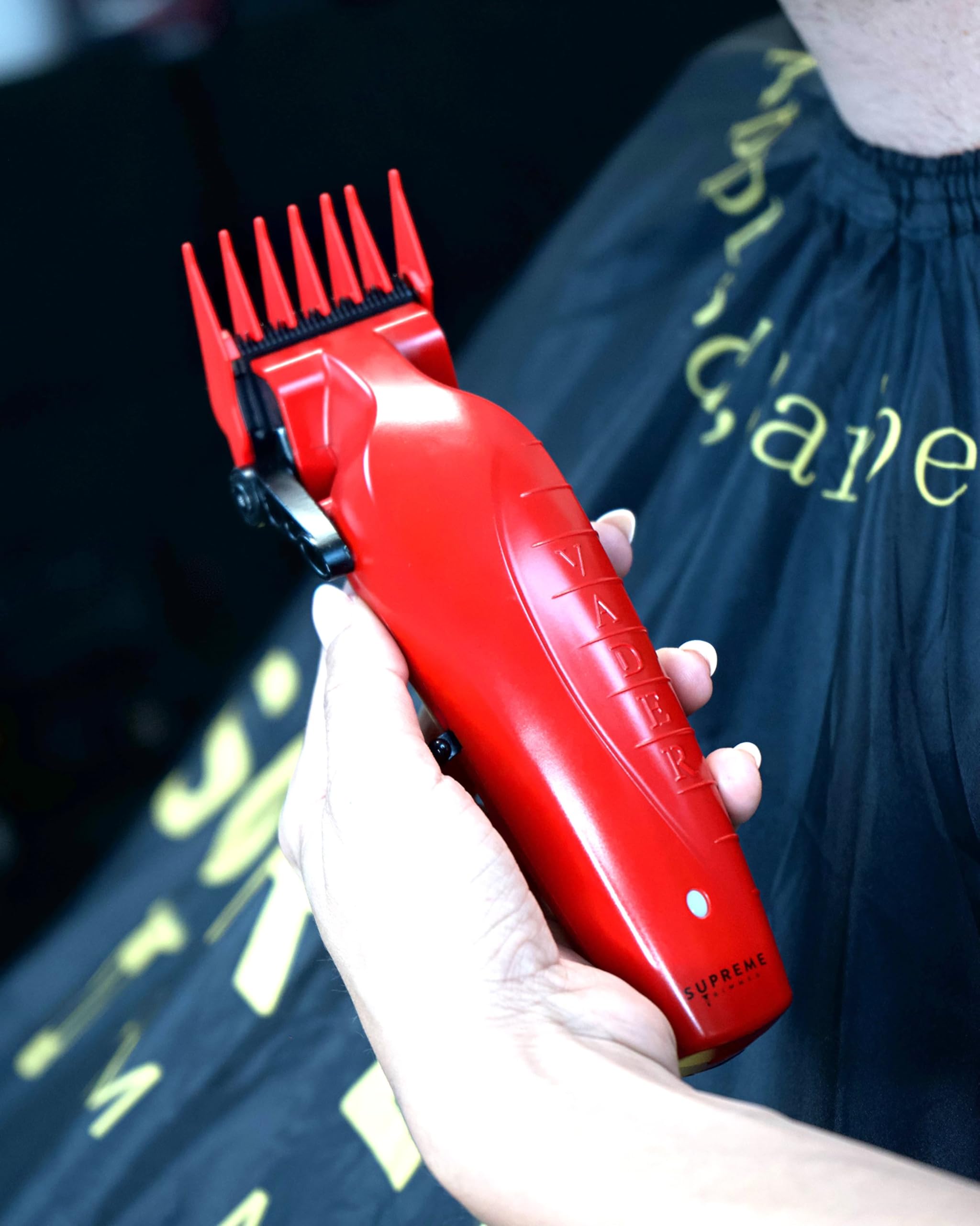 Supreme Trimmer Magnetic Guide Combs for Clippers | CMG100 Hair Clipper Guards, 10 Cutting Lengths | Red