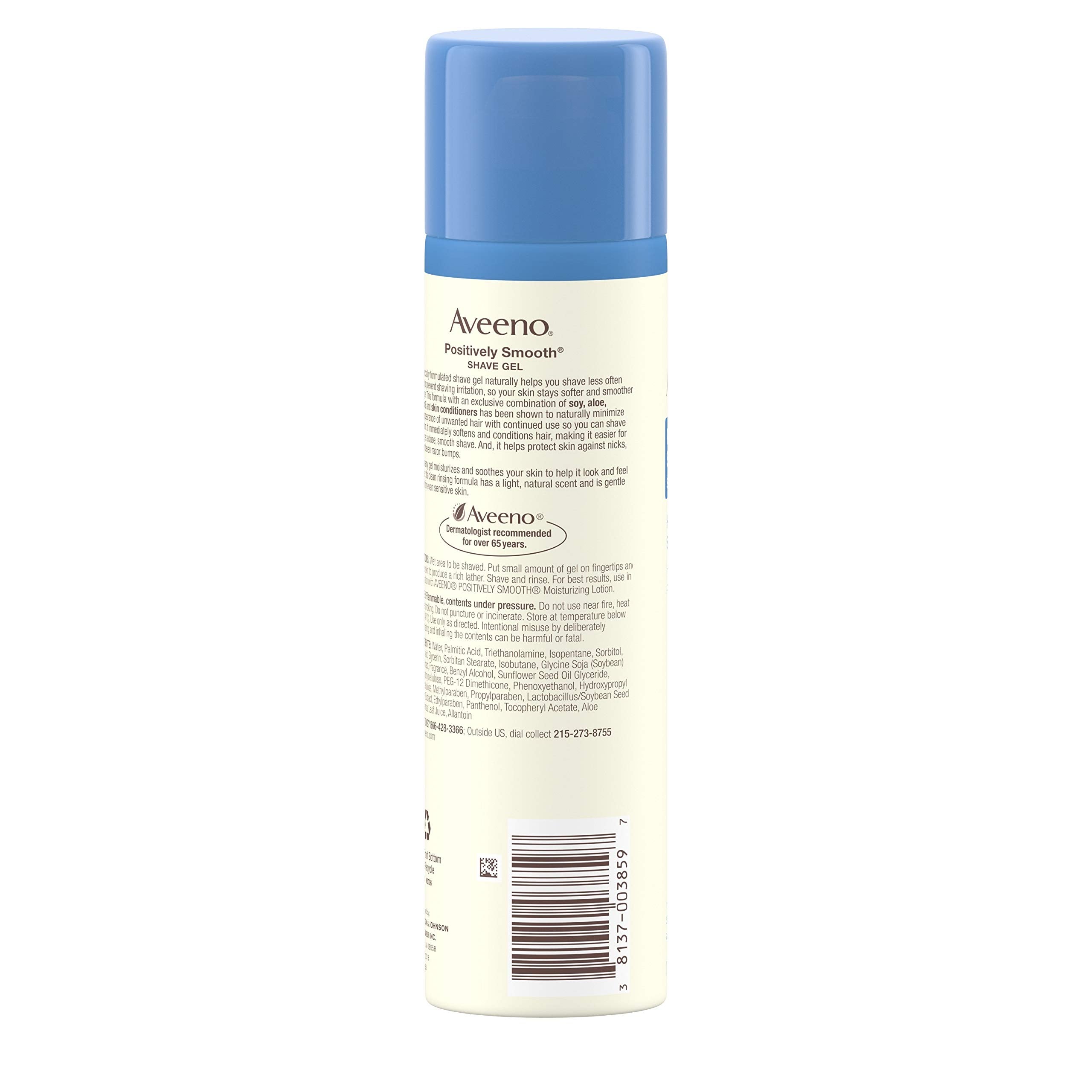 Aveeno - Active Naturals Positively Smooth Shave Gel with Natural Soy - 7 oz.