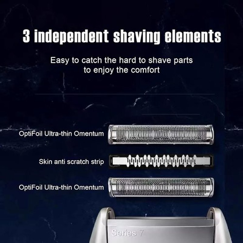 Braun 70S Series 7 Replacement Foil Shaver Heads - Compatible with 720, 750CC, 760CC, 790CC | 2-Pack