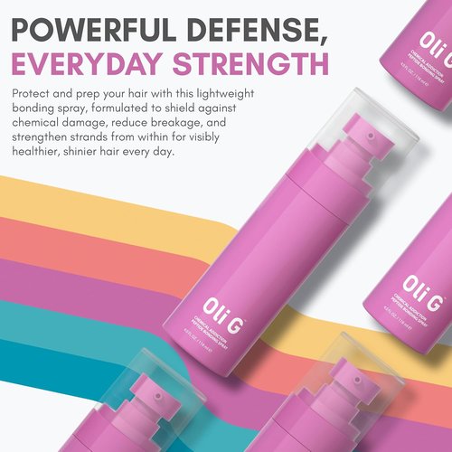 Oli G Chemical Addiction Bond-Repair Spray - 4oz Leave-In Treatment for Damaged Hair | Peptide Complex & Amino Acids
