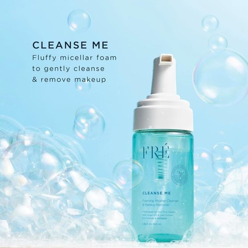 FRÉ Micellar Foaming Cleanser - Hydrating Makeup Remover & Impurity Eliminator, Vegan Formula