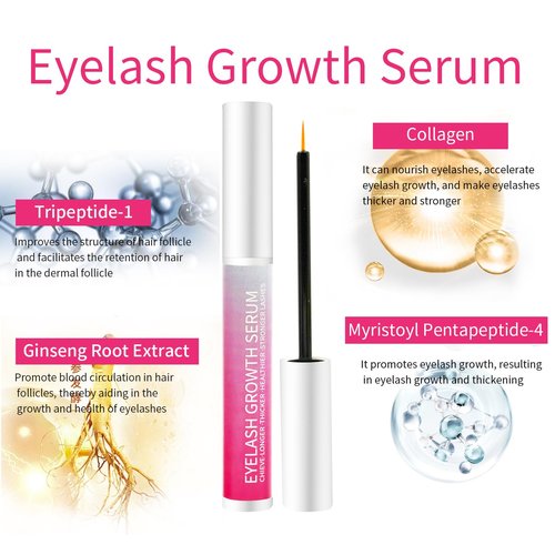 Eyelash Serum To Grow Lashes & Brows – Eye Lash Serum for Eyelash Growth Natural Formula Advanced – Rapid Enhancing Lash Growth Eyebrow Boost(8ML)