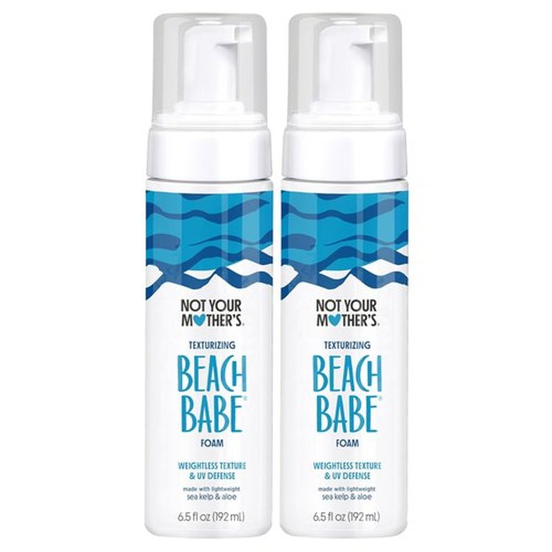Not Your Mother's Beach Babe Texturizing Foam - 6.5 fl oz Each | Crunch-Free Waves & UV Defense