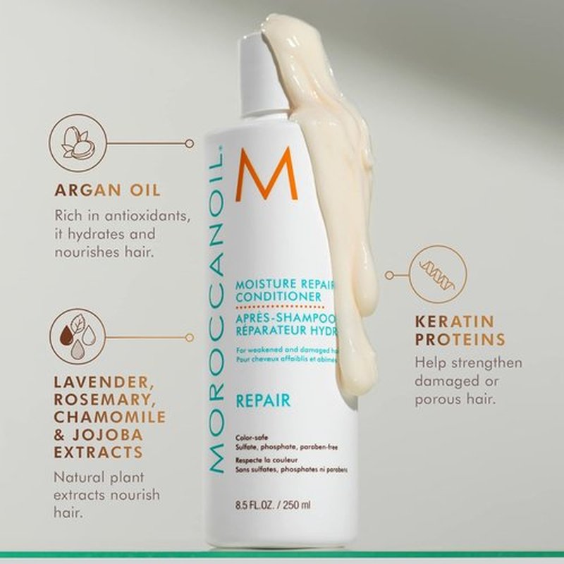 Moroccanoil Moisture Repair Conditioner - Nourishing Formula for Damaged Hair | 8.5 Fl Oz