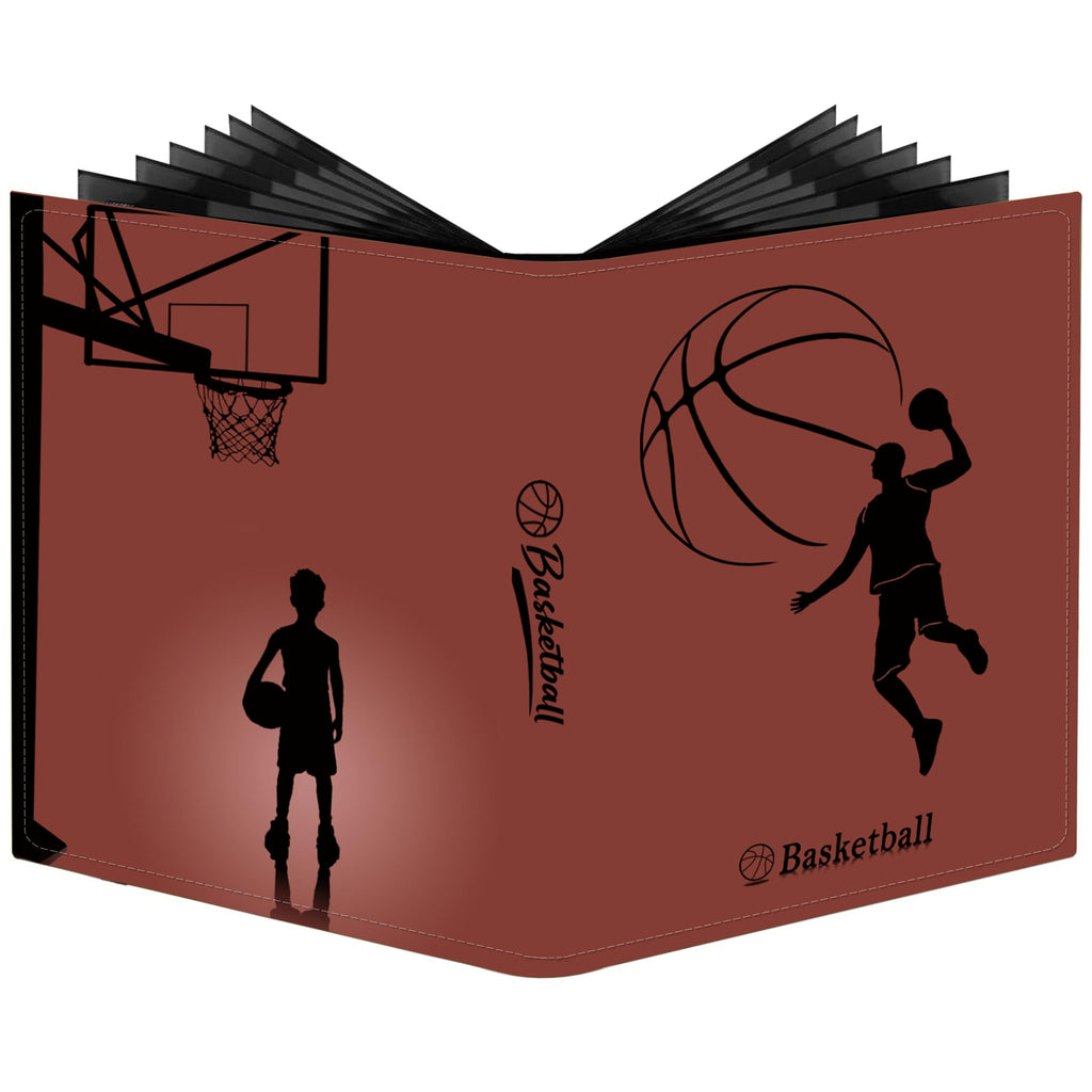 Basketball Card Binder,2025-26 Sports Trading Card with Sleeves Holder Album,400 Pockets Basketball Card Holder,2026 Portable Collection Card Ablum, Game Card Case book With Zipper
