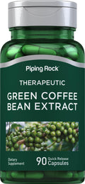 Piping Rock Green Coffee Bean Extract | 90 Capsules | Dietary Supplement | Non-GMO, Gluten Free