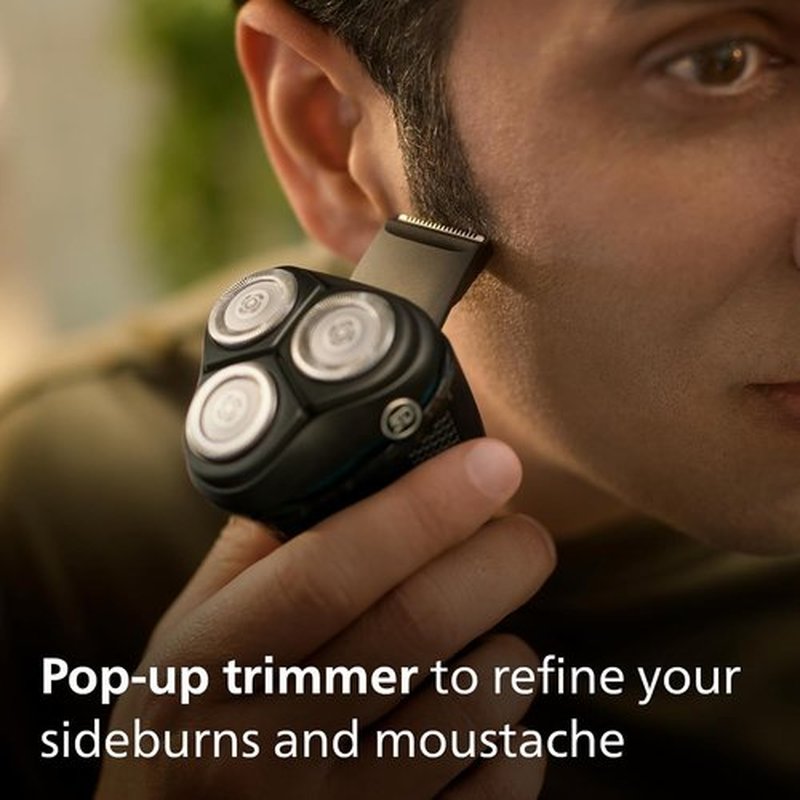 Philips Shaver for Men Series 3000 | Rechargeable Wet/Dry Electric Razor - Modern Steel Metallic