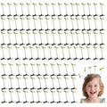 100pcs Bean Sprouts Plant Clips Sprouts Rave Hairpins Sprout Clips Funny Barrette Little Grass Headwear Hair Accessories for Women Kids Girls Lady Home School Party