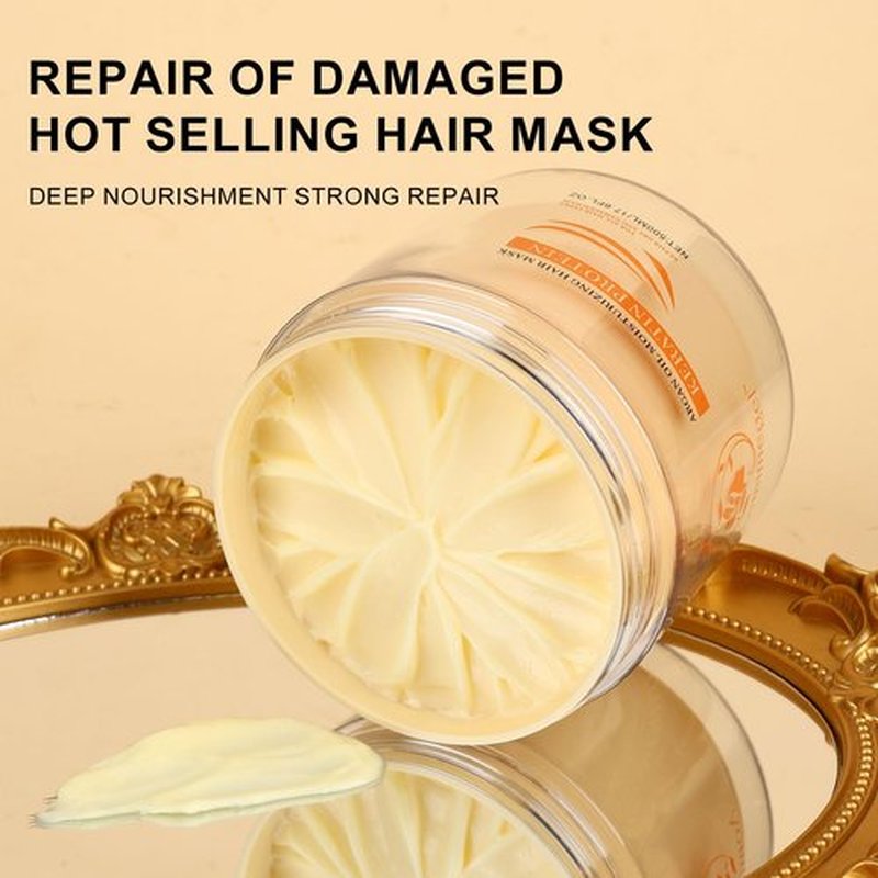 Aomimegel Hair Mask Argan Oil Set Deep Repair Conditioning Collagen Hair Treatment for Dry and Damaged Hair All Hair Types 16.9floz + 2floz