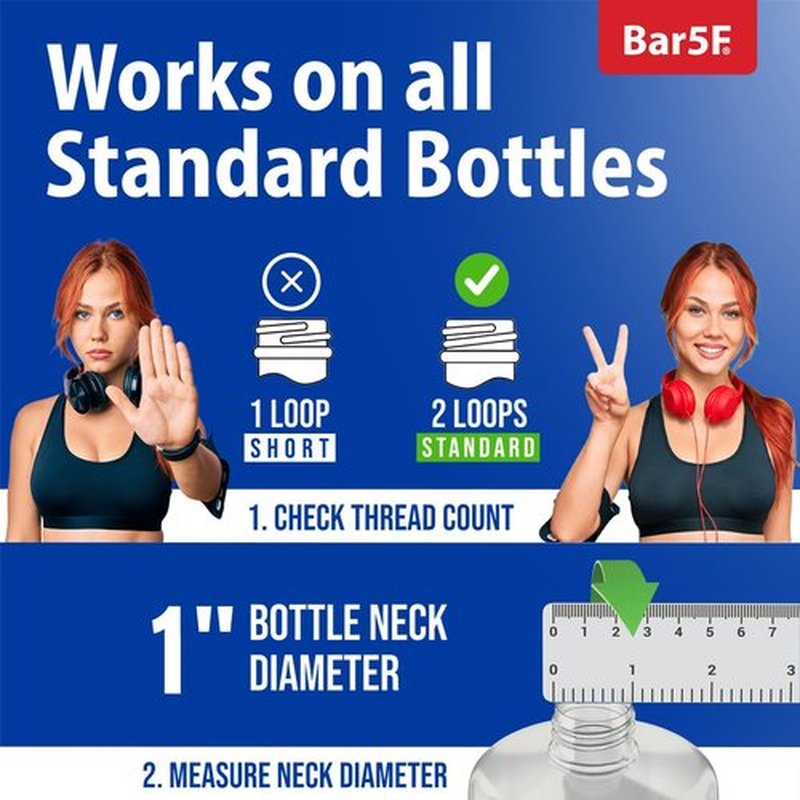 Skiennix 33.8 oz Shampoo & Conditioner Pumps - 2-Pack Dispenser for 1-Inch Neck Bottles (Black)