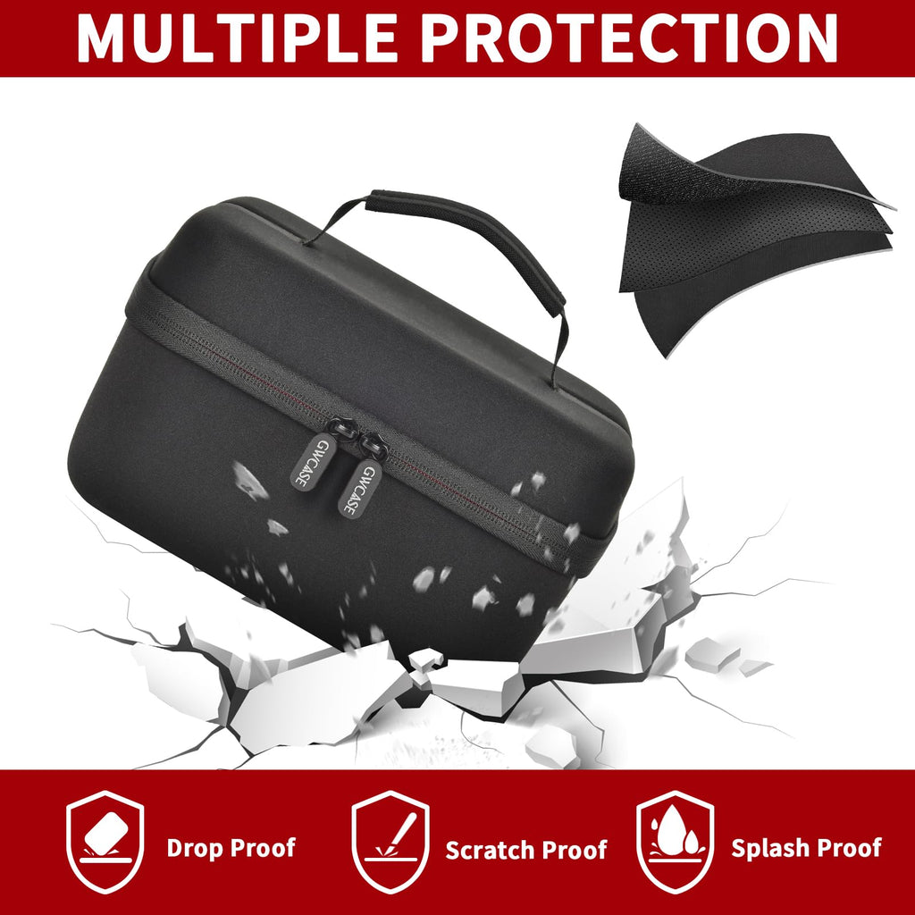 GWCASE Shockproof Lightweight Crossbody Bag for Canon T7/R50/R50V/R100 Mark II/R10/R5/R6 - Exact Fit EVA Case Holds Camera + SD Card, Battery & Charging Gear, L-Box Only