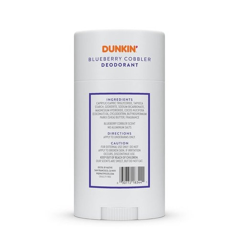 Native Deodorant - Limited Dunkin Donuts Edition | Aluminum-Free Formula with Probiotics & Coconut Oil | Blueberry Cobbler 2.65oz