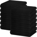 Homaxy Kitchen Dish Towels - 100% Cotton Waffle Weave, Ultra Soft & Absorbent, 12-Pack | Black, 13 x 28 Inches
