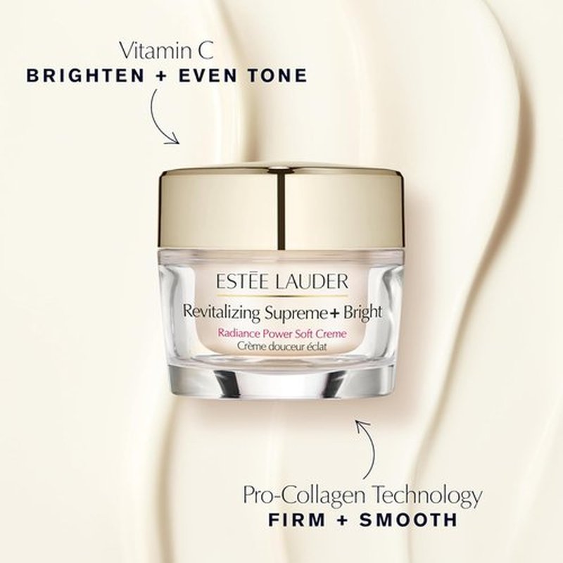 Estée Lauder Revitalizing Supreme+ Moisturizer - Bright Radiance Power Cream with Vitamin C | 1.7 Ounce