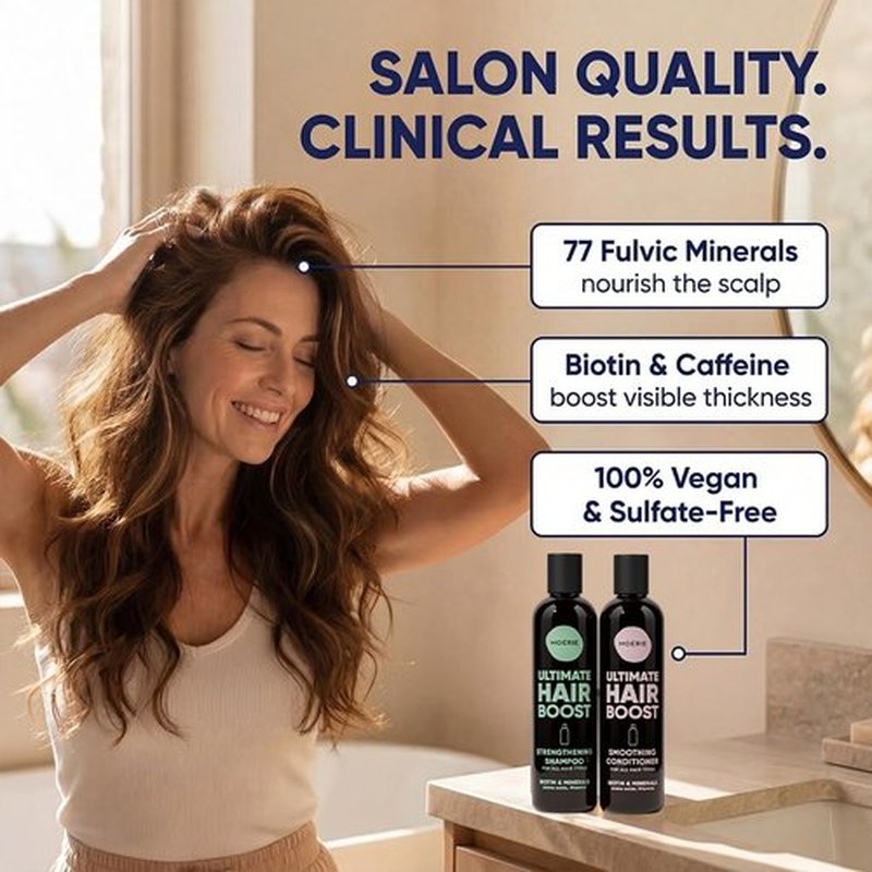 Moerie Hair Growth Shampoo & Conditioner | Biotin & Rosemary Formula for Thinning Hair – Promotes Regrowth