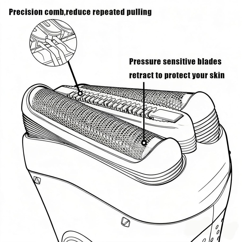 32B Replacement Shaver Head for Braun Series 3,Shaving Razor Head Suitable for Braun S3 3000s 3010s 3020s 3030s 3040s 3050cc 3070cc 3080s 3090cc 310s 320 330 340 350cc ect (2PCS)