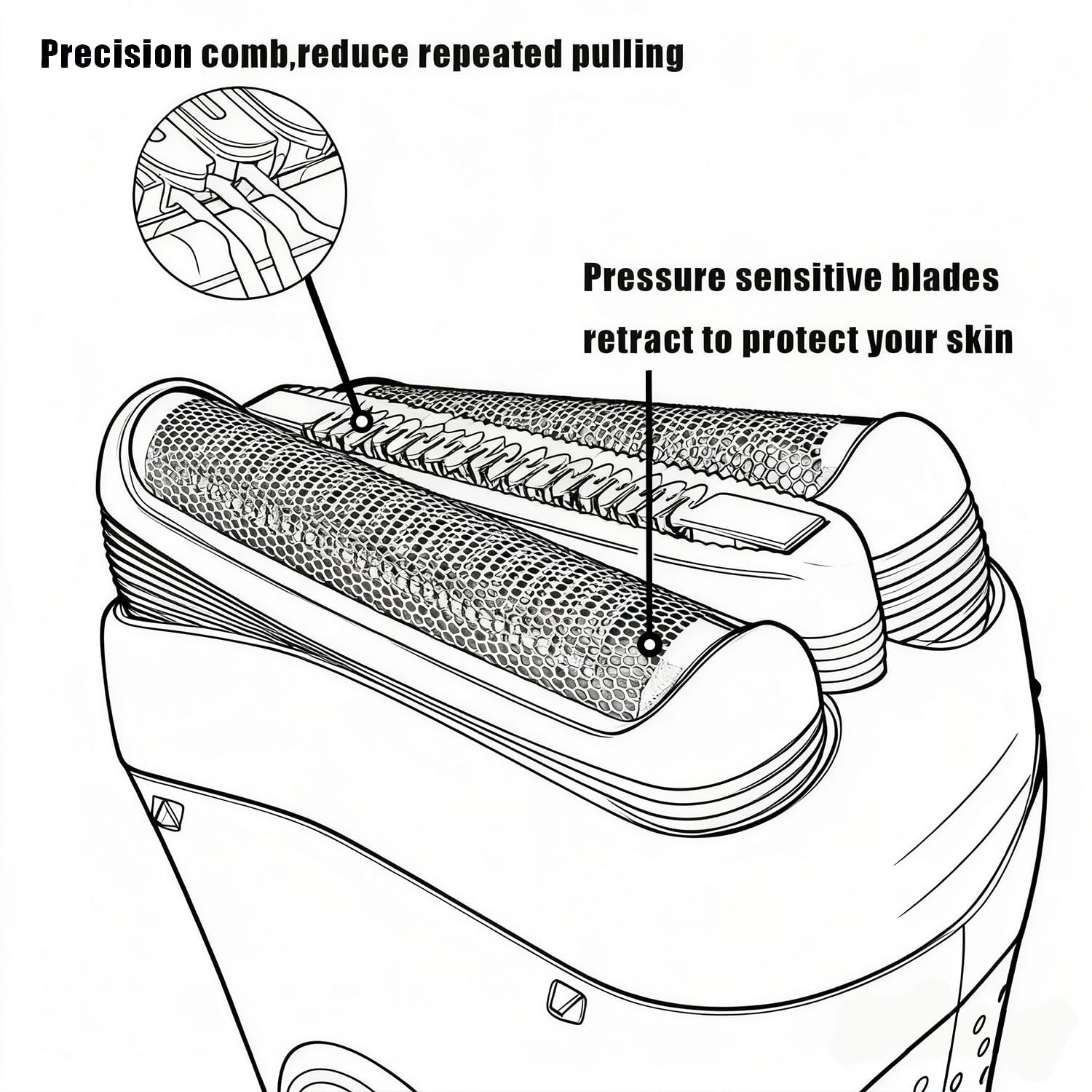 32B Replacement Shaver Head for Braun Series 3,Shaving Razor Head Suitable for Braun S3 3000s 3010s 3020s 3030s 3040s 3050cc 3070cc 3080s 3090cc 310s 320 330 340 350cc ect (2PCS)